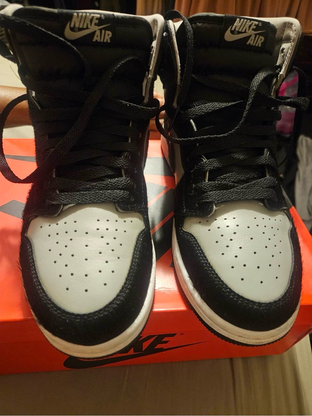 Nike Black and White High-Top Sneakers